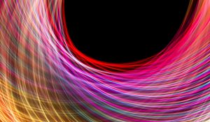 Preview wallpaper light, lines, freezelight, abstraction, colorful
