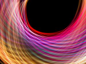 Preview wallpaper light, lines, freezelight, abstraction, colorful