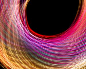 Preview wallpaper light, lines, freezelight, abstraction, colorful