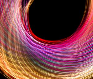 Preview wallpaper light, lines, freezelight, abstraction, colorful