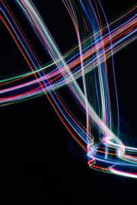 Preview wallpaper light, lines, freezelight, long exposure, dark