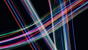 Preview wallpaper light, lines, freezelight, long exposure, dark