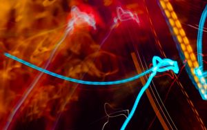 Preview wallpaper light, lines, glare, long exposure, abstraction