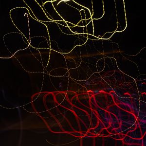 Preview wallpaper light, lines, long exposure, abstraction, glow