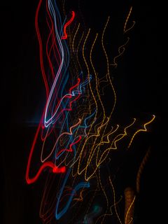 240x320 Wallpaper light, lines, long exposure, blur, abstraction