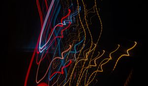 Preview wallpaper light, lines, long exposure, blur, abstraction