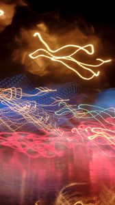 Preview wallpaper light, lines, long exposure, freezelight, abstraction