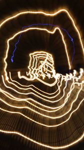 Preview wallpaper light, lines, long exposure, spiral, abstraction