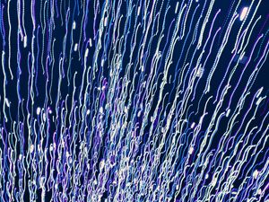 Preview wallpaper light, lines, long exposure, abstraction, blue