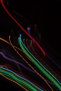 Preview wallpaper light, lines, long exposure, abstraction, colorful