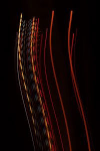 Preview wallpaper light, lines, long exposure, abstraction, red