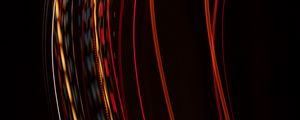 Preview wallpaper light, lines, long exposure, abstraction, red