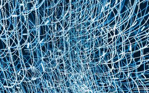 Preview wallpaper light, lines, long exposure, blue, abstraction