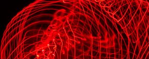 Preview wallpaper light, lines, long exposure, freezelight, red, abstraction