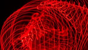 Preview wallpaper light, lines, long exposure, freezelight, red, abstraction