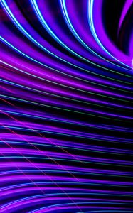Preview wallpaper light, lines, neon, freezelight, abstraction, purple