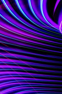 Preview wallpaper light, lines, neon, freezelight, abstraction, purple