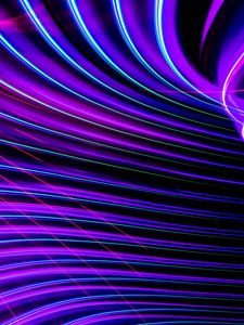 Preview wallpaper light, lines, neon, freezelight, abstraction, purple