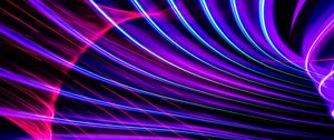 Preview wallpaper light, lines, neon, freezelight, abstraction, purple