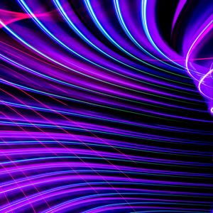 Preview wallpaper light, lines, neon, freezelight, abstraction, purple