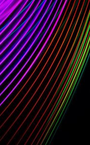 Preview wallpaper light, lines, neon, abstraction, colorful