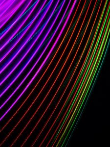 Preview wallpaper light, lines, neon, abstraction, colorful