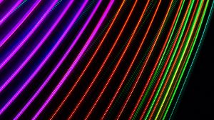 Preview wallpaper light, lines, neon, abstraction, colorful