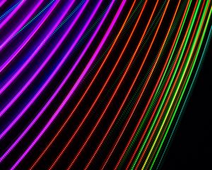 Preview wallpaper light, lines, neon, abstraction, colorful