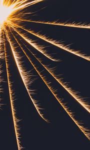 Preview wallpaper light, lines, sparks