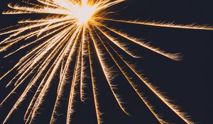 Preview wallpaper light, lines, sparks