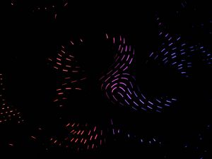 Preview wallpaper light, lines, wavy, patterns, dark