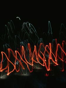 Preview wallpaper light, long exposure, abstraction, blur, glow