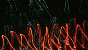 Preview wallpaper light, long exposure, abstraction, blur, glow