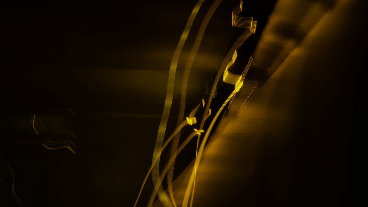 Wallpaper light, long exposure, abstraction, yellow