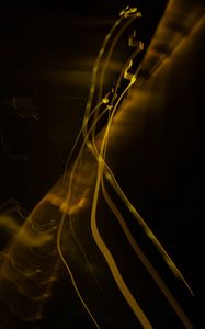 Preview wallpaper light, long exposure, abstraction, yellow