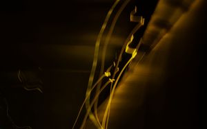 Preview wallpaper light, long exposure, abstraction, yellow