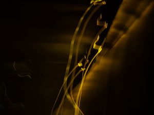 Preview wallpaper light, long exposure, abstraction, yellow