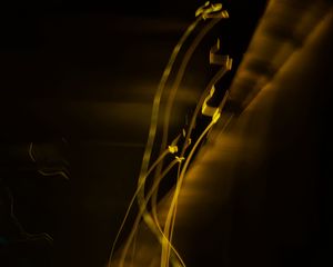 Preview wallpaper light, long exposure, abstraction, yellow