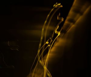 Preview wallpaper light, long exposure, abstraction, yellow