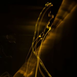Preview wallpaper light, long exposure, abstraction, yellow