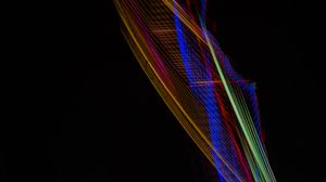 Preview wallpaper light, long exposure, freezelight, colorful, abstraction