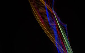 Preview wallpaper light, long exposure, freezelight, colorful, abstraction