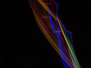 Preview wallpaper light, long exposure, freezelight, colorful, abstraction