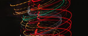 Preview wallpaper light, long exposure, lines, colorful, abstraction