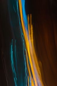 Preview wallpaper light, long exposure, yellow, blue, abstraction