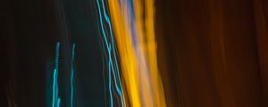 Preview wallpaper light, long exposure, yellow, blue, abstraction