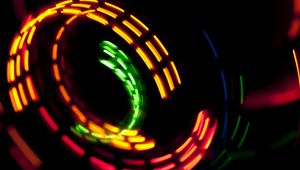 Preview wallpaper light, movement, long exposure, colorful, abstraction