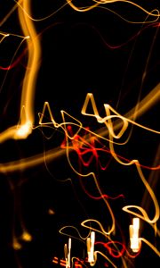 Preview wallpaper light, movement of light, long exposure, wavy, pattern