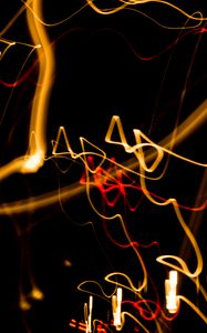 Preview wallpaper light, movement of light, long exposure, wavy, pattern