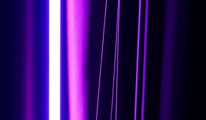 Preview wallpaper light, neon, lines, purple, abstraction